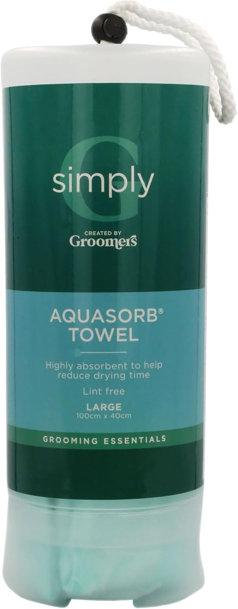 Groomers Large Aquasorb Pet Towel, Microfibre Chamois, Professional Dog Grooming Essentials, Super Absorbent
