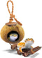 SunGrow Leopard Gecko Coconut Husk Hut - Cave Habitat with Ladder and Shell Opening, 1 Pc per Pack