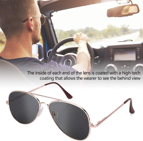 Rear View Mirror Sunglasses, Spy Glasses See Behind You Eyeglasses Rearview Glasses Anti Track Monitor Detective Gadget