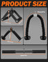 Set Fitarc Cable Machine Attachment for Gym & Home Workouts, LAT Pulldown Attachments with Non-Slip Grips, Black