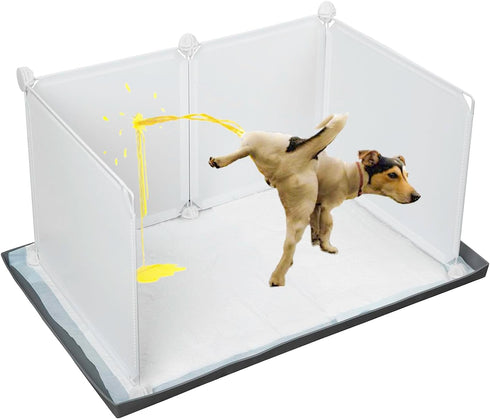Bencacawinstyle Dog Litter Box with High Walls,Indoor Dog Potty for Small to Medium