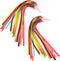 Pssopp 1 Pair Kid's Rainbow Bike Streamers, Children's Bike Accessories with Multi Color Tassels