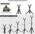 360 Portable Shooting Rest Tripod Rifle Stand for Range, Rotation V Yoke Holder - Lightweight Bench Rest for Target