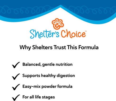 1 lb Revival Animal Health Shelters Choice Kitten Milk Replacer Powder, Complete and Balanced Milk Formula for Kittens