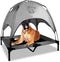 Floppy Dawg Just Chillin' Elevated Dog Bed, Cool Cot with Removable Canopy Shade, Lightweight & Portable, Indoor/Outdoor