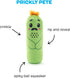 Barkbox BARK Prickly Pete Rip & Reveal Chew Toy for Dogs and Puppies, Small