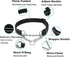 Martingale Dog Collar with Stainless Steel Chain, Adjustable Soft Padded Nylon Reflective Collar, No Pull Heavy Duty Chain Walking Training Colllars for Large, Medium, Small Dogs(Pink, 16.5" - 27.6")