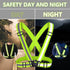 Reflective Vest Running Gear, High Visible Reflective Gear for Nighttime Running, Adjustable Safety Vests (2 Pack)