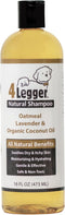4Legger All Natural Organic Oatmeal Dog Shampoo for Itchy Skin with Aloe,