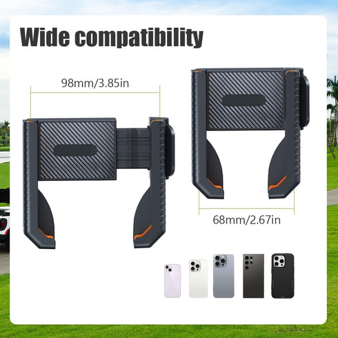 Tiiyee N52 360 Magnetic Golf Cart Phone Holder, Golf Cart Phone Mount Phone Caddy Magnet Base Rotatable Essentials Gift