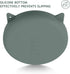 Coomazy Dark Green Silicone Slow Feeder Dog Cat Bowls, Interactive Puzzle Toy, Prevents Overeating, Medium: 1.4Cup