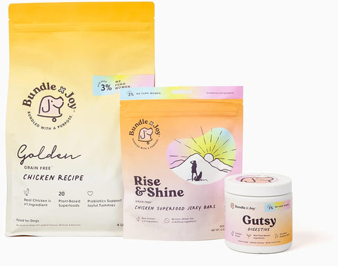 Rise & Shine Dog Treats, Chicken Jerky Snack Bars, 5 oz Bag, Natural Superfood Grain-Free Treats