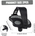CurcKua 2Pcs 1/2 Exercise Bike Pedals Long Shaft Stationary Bike Pedals with Adjustable Strap Non-slip Universal