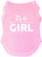 It's A Girl Dog Tee Shirt | Sleeveless Breeds | Gender Reveal