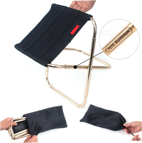 Lightweight Folding Outdoor Chair - Portable Oxford Cloth for Camping & Fishing