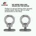 Track Mount Kayak Tie Down Eyelet, 2 Packs Stainless Steel Eyelets with Washers & Nuts for Bungee Cord Rope Mounting