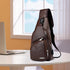 Generic Backpack, Crossbody Bag Leather Sling Bag Shoulder Leather Crossbody Sling Bag with USB Charge Port