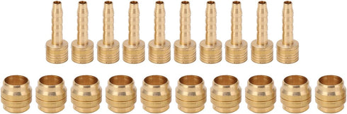 10Set Dioche Olives Bicycle Oil Needle Olive Head for Hydraulic Disc Brake Hose - Durable Copper Alloy - Easy