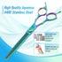 Dog Grooming Scissors: 7" Pet Thinning Shears Made of Japanese 440C Stainless Steel for Trimming Dogs, Cats & Other Pets