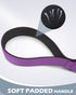 Joytale 2FT Strong Short Dog Leash, Heavy Duty Traffic Leash with Padded Handle for Medium and Large Dogs, Purple