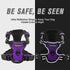 BARKBAY No Pull Dog Harness, Front Clip Heavy Duty Reflective Easy Control Handle for Large Dogs (Purple, S)