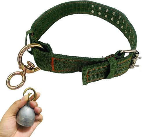 Cattle Collar, Thick Canvas Adjustable Nylon Cow Neck Strap with Cow Bell for Farm Animals (38.5inch)