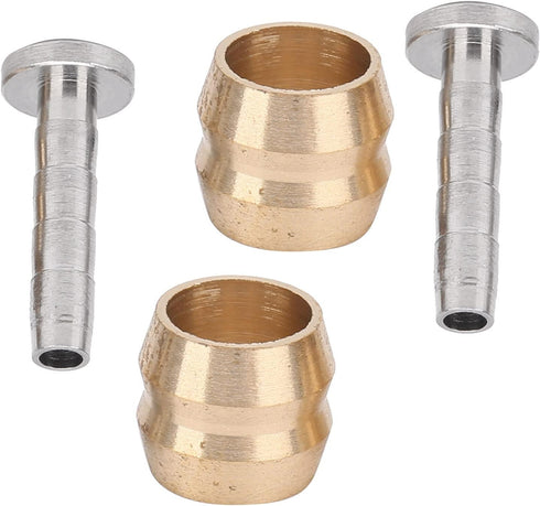 BH90 Bicycle Oil Needle Olive Head Brass Stainless Steel Brake Oil Pipe Accessory Disc Hose Pressing Ring T Brake Kit