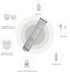 Small Dog Electric Clippers for Grooming - 4 in 1 Cordless Low Noise Paw Trimmer Nail Grinder Shaver for Small Pets