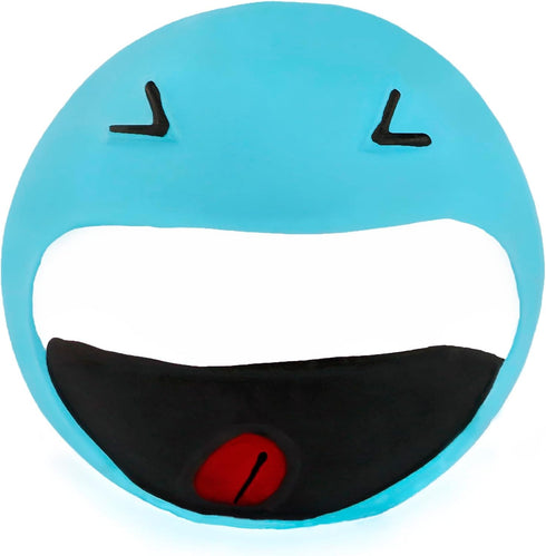 CHIWAVA 4 Pack 3.2'' Latex Squeaky Dog Toy - Smiley Face Balls for Small Dogs