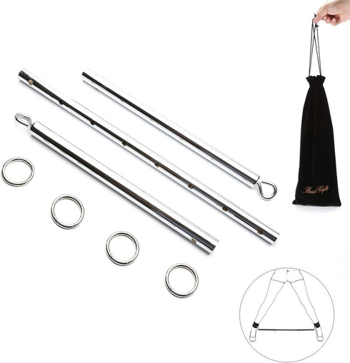 Spreader 2PCS Set, 4pcs Bar Exercise Bar with Adjustable Fur Straps, Portable Exercise Guide Pilates Sports Aid