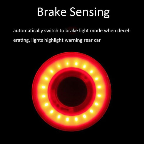 Smart Bike Tail Light, Ultra Bright Rechargeable LED Bicycle Light, IPX6 Waterproof, Fits Any Road Bike