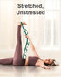Tumaz Stretching Strap - 10 Loops Non-Elastic Yoga Strap, Perfect Home Workout Stretch Strap for Physical Therapy