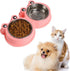 Skrtuan Stainless Steel Pet Bowls - Double Food & Water Bowls for Dogs, Cats, Non-Slip Feeder