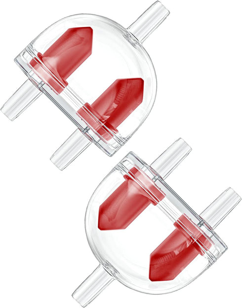 Pawfly 2 Pack Aquarium Check Valves Plastic 2-Way Non-Return Valves for Fish Tank Air Pump Protectors 3/16 Inch Tubing