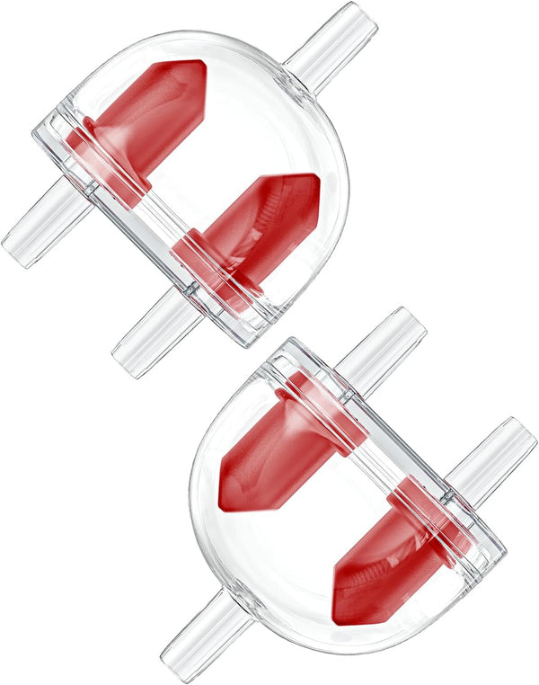 Pawfly 2 Pack Aquarium Check Valves Plastic 2-Way Non-Return Valves for Fish Tank Air Pump Protectors 3/16 Inch Tubing