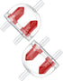 Pawfly 2 Pack Aquarium Check Valves Plastic 2-Way Non-Return Valves for Fish Tank Air Pump Protectors 3/16 Inch Tubing