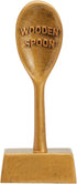 Golden Spoon Award Cooking Trophy for Chili Cook Off, Baking Contest, Funny Food Prize, Bronze Metal Finish