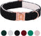 MR. CHUBBYFACE Winter Dog Collar, Adjustable Black Fleece Christmas Collar for Small Medium Large Dogs