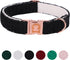 MR. CHUBBYFACE Winter Dog Collar, Adjustable Black Fleece Christmas Collar for Small Medium Large Dogs
