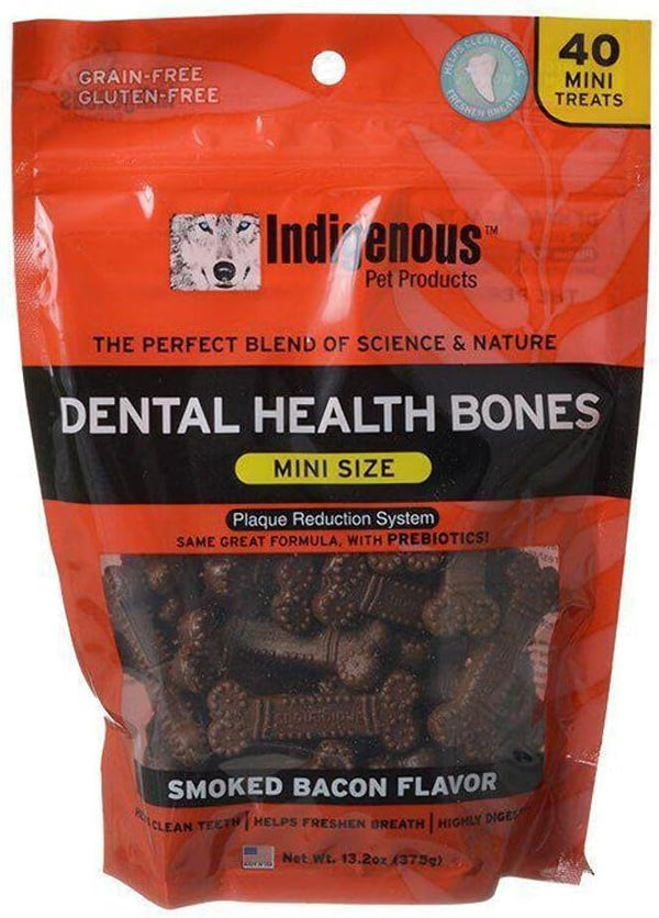 Indigenous Pet Products Pgb 13.2Oz Mini Bacon Dental Bones