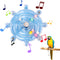 PEUTIER Parrot Spinner Toy, Medium Small Funny Parakeet Conures Toy Interactive Parrot Toy