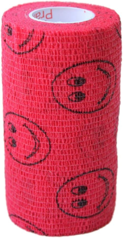 Prairie Horse Supply Vet Wrap Tape - 3 Inch Bulk (Assorted Patterns) Pack of 6 Self Adhesive Bandage