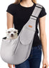 CUBY Dog and Cat Sling Carrier - Hands-Free Reversible Pet Papoose Bag, Soft Pouch and Tote Design for Small Dogs and
