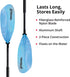 SeaSense Xtreme 2 Kayak Paddle, 96” Fiberglass Reinforced Nylon Blades, 2-Piece Construction for Fishing