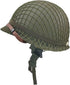 WW2 US Army M1 Helmet, Metal Steel Shell Replica, WW2 Gear, Uniform with Net/Canvas Chin Strap, DIY Painting