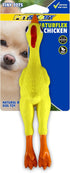 PetSport Naturflex Tiny Tots Small Chicken Latex Dog Chew Toy - All-Natural Soft Squeaky Rubber Chew Toy, 6"