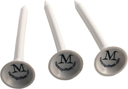 ProActive Sports Martini Golf 3-1/4" Durable Plastic Tees, 5-Pack (White)