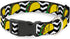 Buckle-Down Plastic Clip Collar - Taco/Chevron Black/White, 1" Wide, Fits 11-17" Neck, Medium