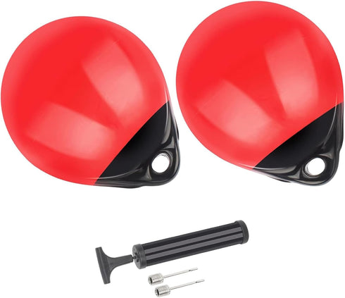 YLVERX Pair of Boat Mooring Buoys, Marine Grade Inflatable Vinyl Round Pontoon Boat