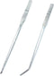 FRUTA Long Reptiles Feeding Tongs, Stainless Steel Straight and Curved Tweezers Set for Reptiles, Lizards, Bearded